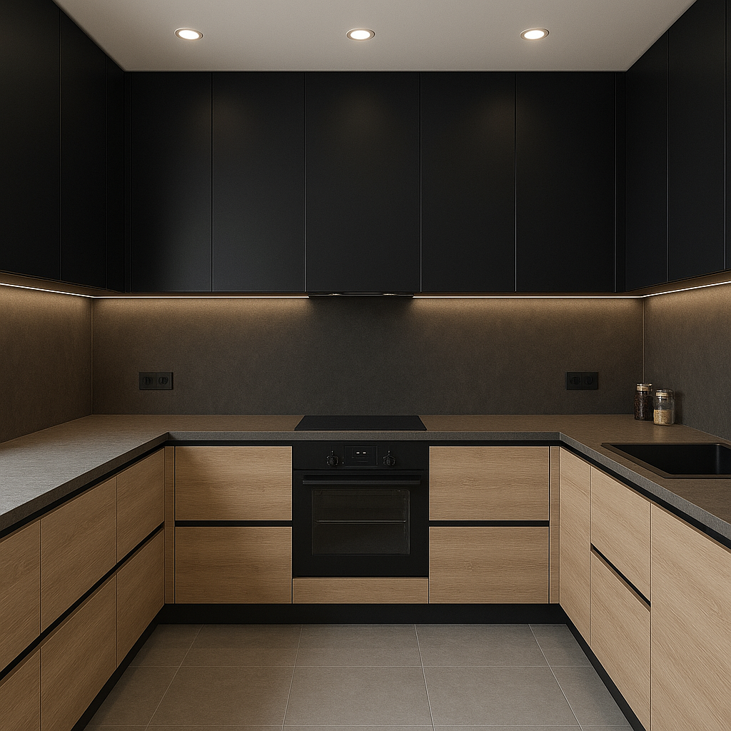 U-shaped kitchen